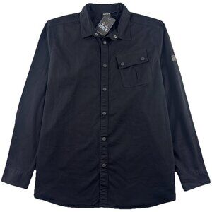 Barbour International Graphite Overshirt Men's XXL Black Transitional Outdoors